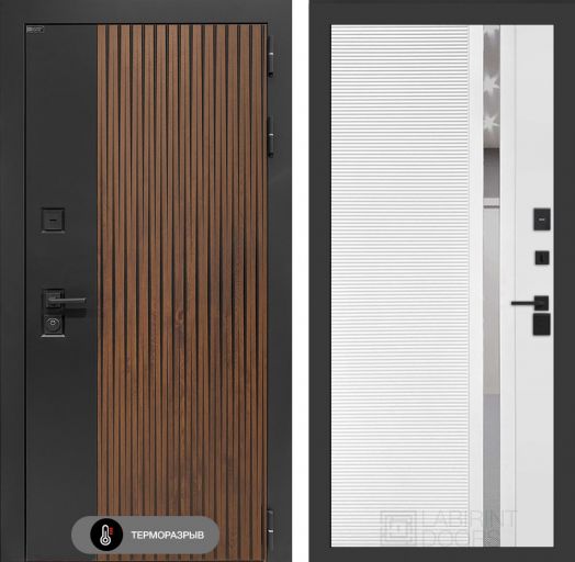 Входная дверь Лабиринт Айслаб - 31 Белый софт с терморазрывом