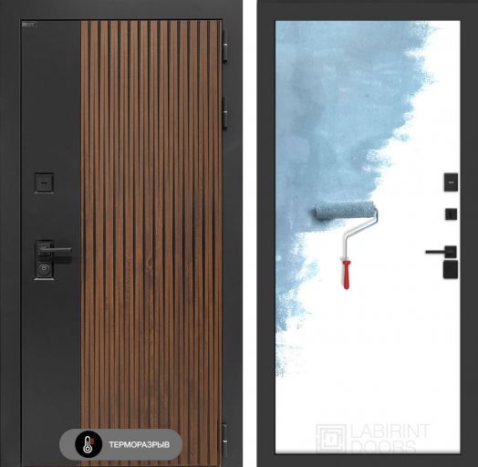 Входная дверь Лабиринт Айслаб - 28 Грунт под покраску с терморазрывом
