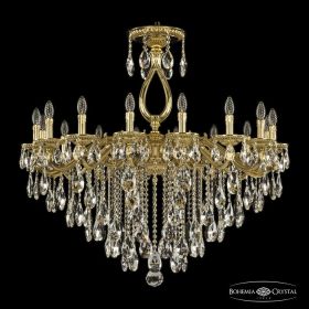 Люстра Бронзовая BOHEMIA IVELE CRYSTAL 75302/16/360 B G Золото, Латунь / Богемия Ивеле Кристалл