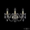 Бра Хрустальные BOHEMIA IVELE CRYSTAL 1402B/3/160/XL G Золото, Стекло / Богемия Ивеле Кристалл