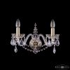 Бра Хрустальные BOHEMIA IVELE CRYSTAL 1411B/2/160 G LEAFS Золото, Стекло / Богемия Ивеле Кристалл