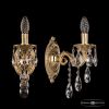 Бра Бронзовые BOHEMIA IVELE CRYSTAL 7101B11/1/125 B G Золото, Латунь / Богемия Ивеле Кристалл