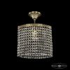 Подвес Хрустальный BOHEMIA IVELE CRYSTAL 19203/25IV G R Золото, Металл / Богемия Ивеле Кристалл