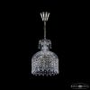 Светильник Подвесной Хрустальный BOHEMIA IVELE CRYSTAL 14781/22 PA DROPS Патина, Стекло / Богемия Ивеле Кристалл