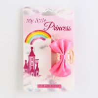 Краб для волос с текстильным декором My little princess, 5 х 5 х 2.9 см