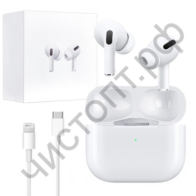 Bluetooth гарнитура стерео Аirрods Pro сменные амбушюры в комплект не входят 4640