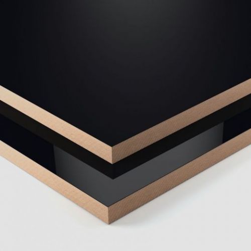 ЛМДФ Черный 2-ст. 10 мм  2800*2070  L   0190 РЕ Ультрадекор