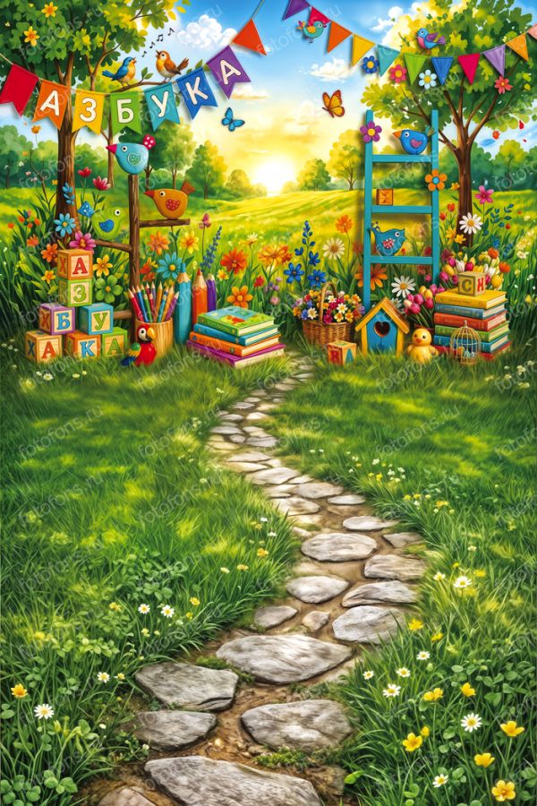 Фон стена "Kids wall №36"