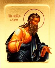 Адам Праотец рукописная Икона на липовой доске (22544)
