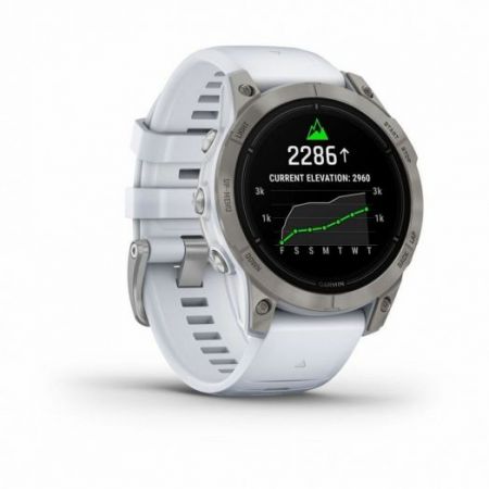 Часы Garmin Epix Pro Gen 2 Sapphire 47 мм Stone White Titanium DLC