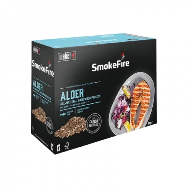 Древесные пеллеты Weber Alder (ольха), 8 кг