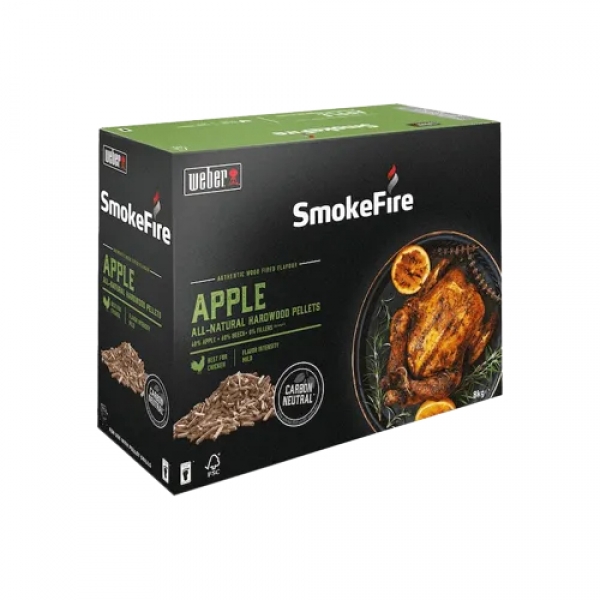 Древесные пеллеты Weber Apple (яблоко), 8 кг