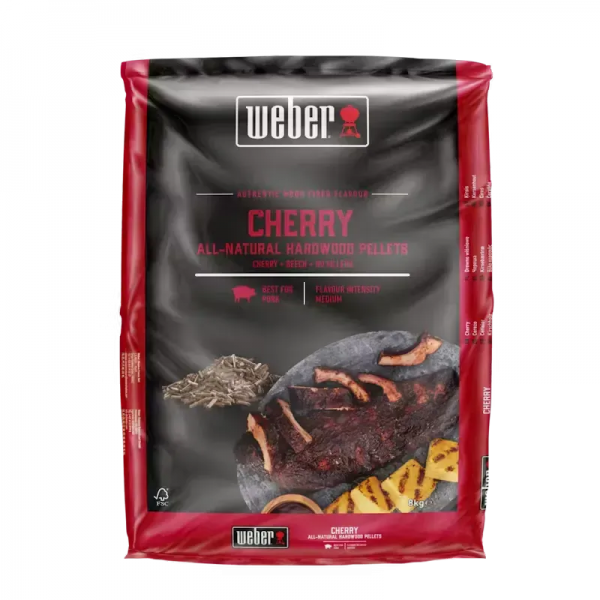 Древесные пеллеты Weber FSC Cherry (вишня), 8 кг 3401050