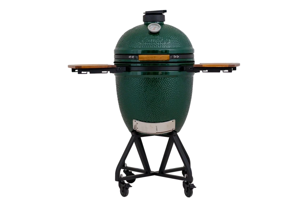 Керамический гриль Green Kamado L с ножками и столиками