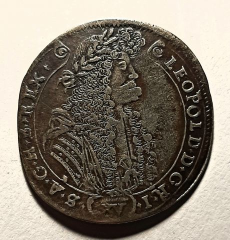 15 крейцеров 1688 Венгрия UNC Австрия Священная Римская Империя