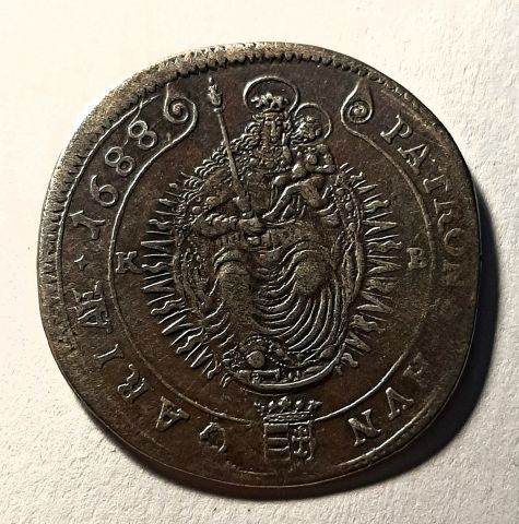 15 крейцеров 1688 Венгрия UNC Австрия Священная Римская Империя