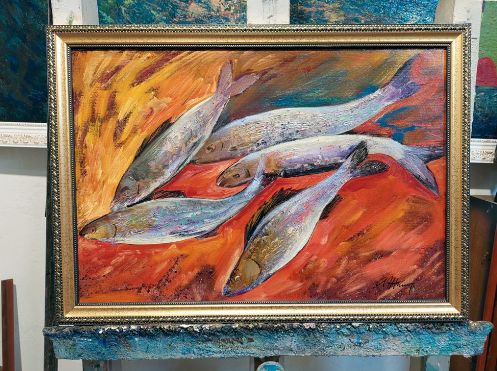картина "Байкальский улов"