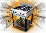 Плита газовая Grill Master Ф4ПГ/800 на подставке