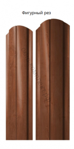 Штакетник ПОЛУКРУГЛЫЙ SLIM прямой односторонний GrandLine 0,45 RAL . Цена за м.пог .