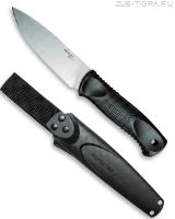 Нож туристический Bat Stonewash Black