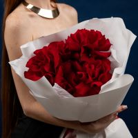 Французская роза 5 шт (красная)