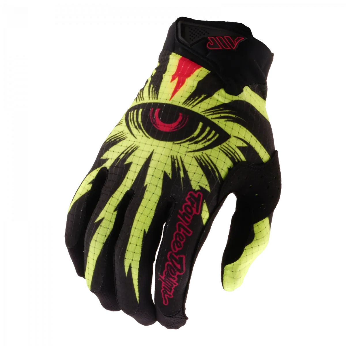 Troy Lee Designs Air Cyclops Black / Flo Yellow перчатки для мотокросса