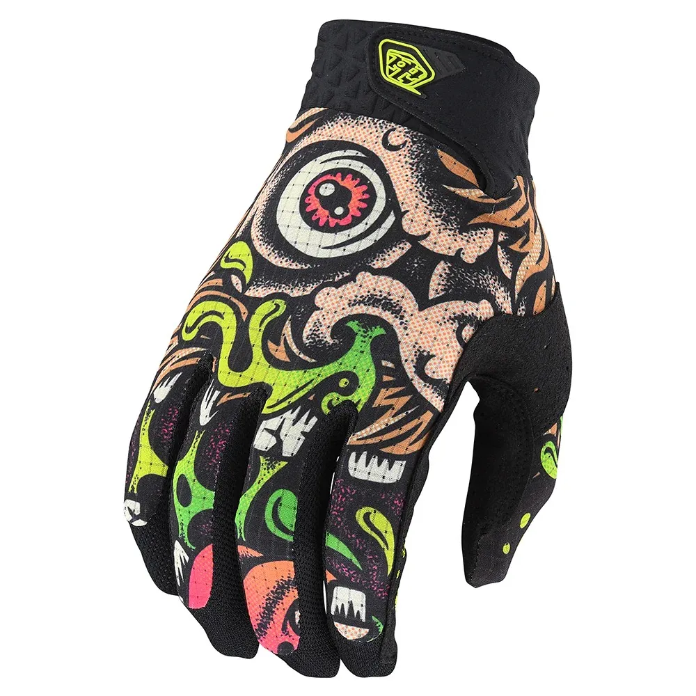 Troy Lee Designs Air Bigfoot Black/Green перчатки для мотокросса