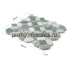 Плитка Мозаика ЭСТЕТИК ГРИН материал Мрамор зеленый, размер, мм: 298*298*7