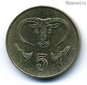 Кипр 5 центов 2001