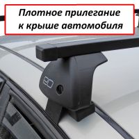 Багажник на крышу Lada Iskra sedan / universal, ED, стальные прямоугольные дуги