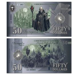 50 Dollars Heroes 3 Necropolis. Некрополис. Памятная банкнота. UNCB Oz Msh
