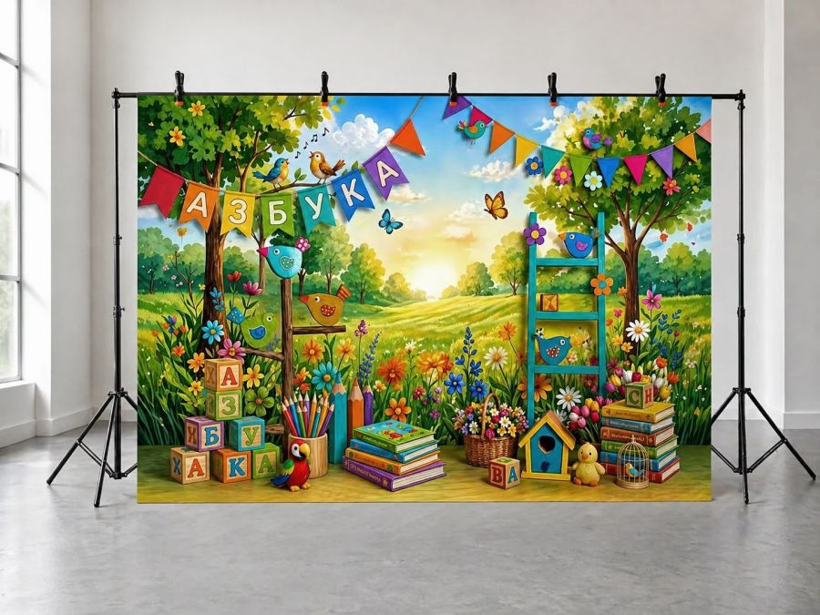 Фотофон из неопрена "Kids wall №35"