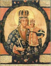 Трубчевская икона Божией Матери рукописная на липовой доске (24125)