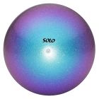 Мяч с блестками хамелеон 16 -17 см Solo (Соло) Бирюзово-сиреневый