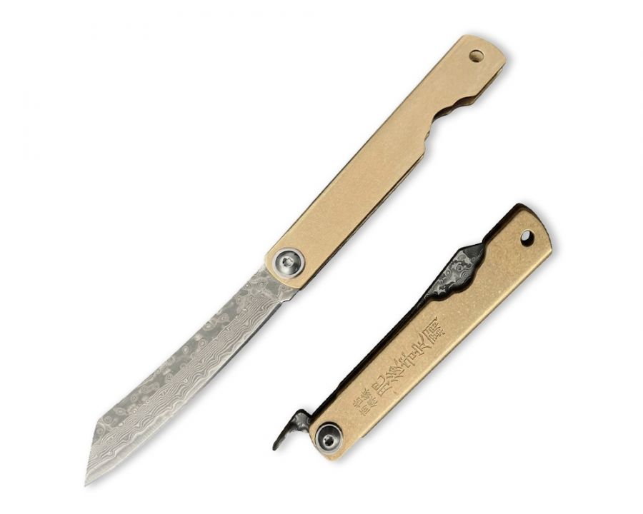 Японский нож Higonokami Damascus