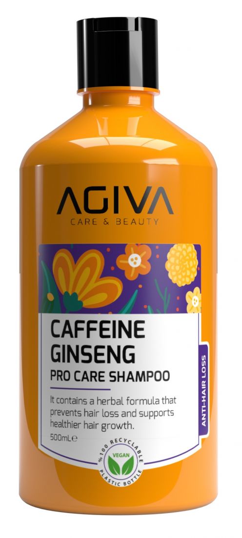 AGİVA Шампунь 500 мл. д/волос CAFFEINE GINSENG PRO CARE