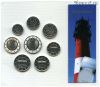 Германия набор евро 2004 G покрытие платиной