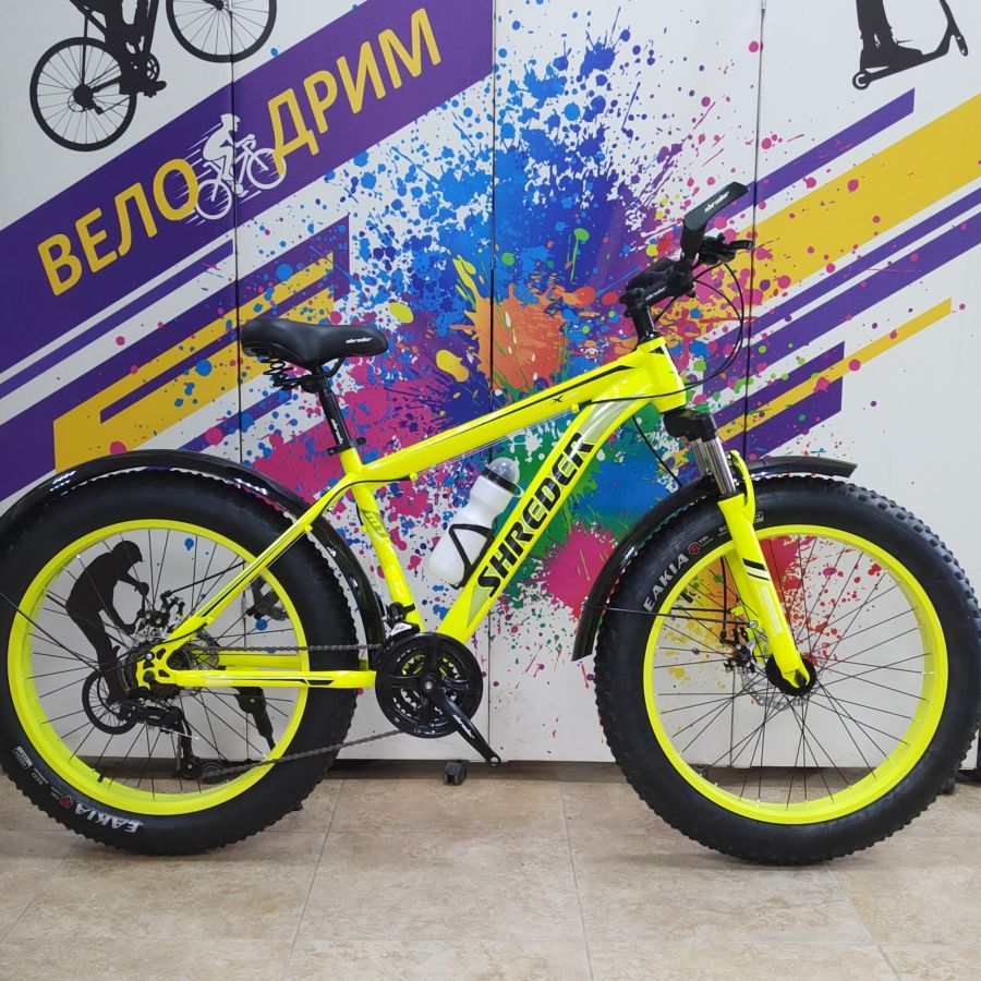 Велосипед Фэтбайк 24" х 4.0" Shereder YEL фетбайк