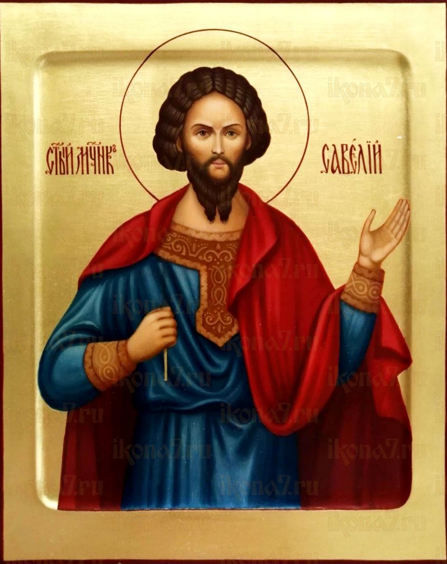 Савел Персиянин рукописная Икона на липовой доске (22816)