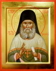 Тит Печерский рукописная Икона на липовой доске (22932)