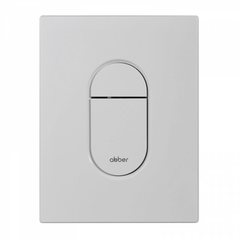 Кнопка смыва ABBER AC0124MW пневматическая, белая матовая