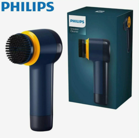 Машинка для чистки обуви Philips GCA1000/60 Sneaker Cleaner в комплекте 3 насадки и 4 батарейки