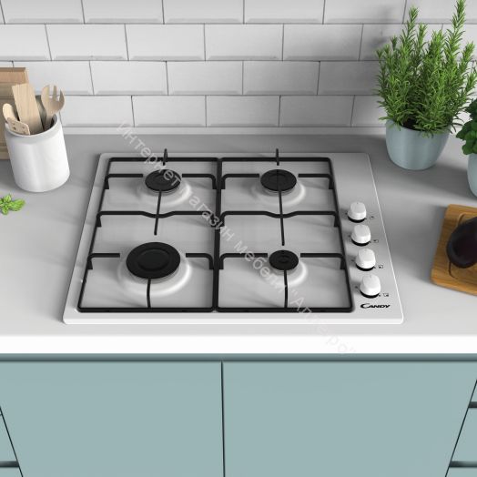 Газовая варочная панель CANDY CHW6LWW белый