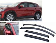 Ветровики 4х окон, SIM, на Mazda CX-5 KE