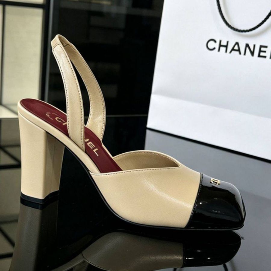 Босоножки на каблуке CHANEL Premium