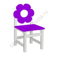 Стул МДФ нерегулируемый 54 ЦВЕТОК фиолетовый