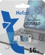 флэш-карта Netac 16GB UA31  голубой