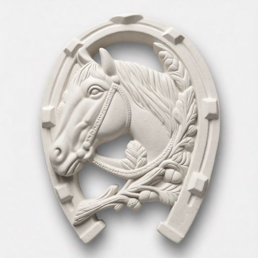 Основа для росписи Подкова Лошадь из гипса