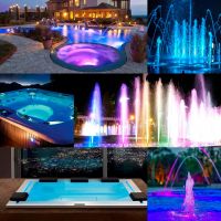 Прожектор светодиодный Aquaviva HT201S 546led 33W RGB+W (AISI-316) + закладная