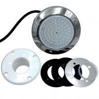 Прожектор светодиодный Aquaviva (LED028-99led) 6W RGB/4M стальная рамка + закладная